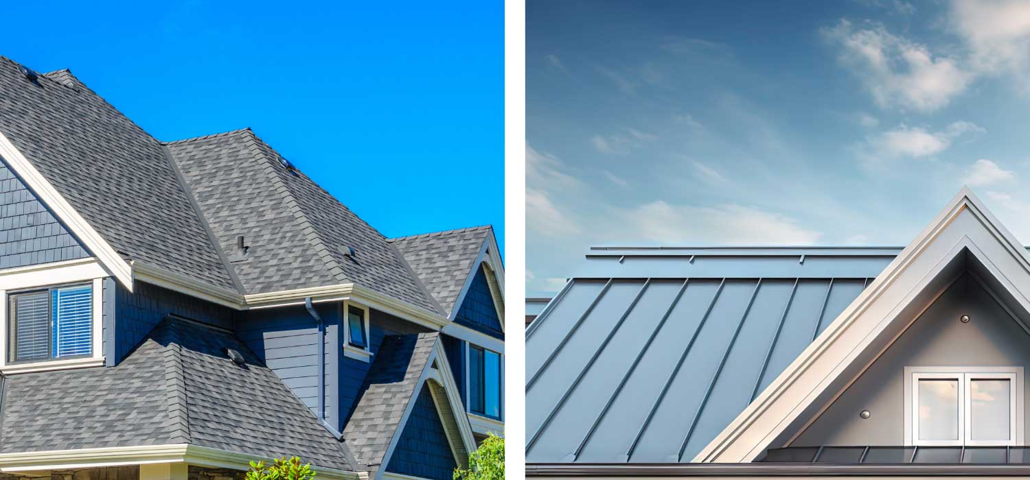 Shingle vs Metal Roofing materials Shingle vs Metal Roofing materials